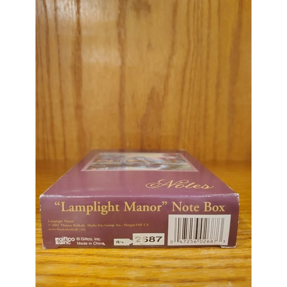 Thomas Kinkade Lamplight Manor Notes Box, Includes 200 Sheets, 2002, #2687